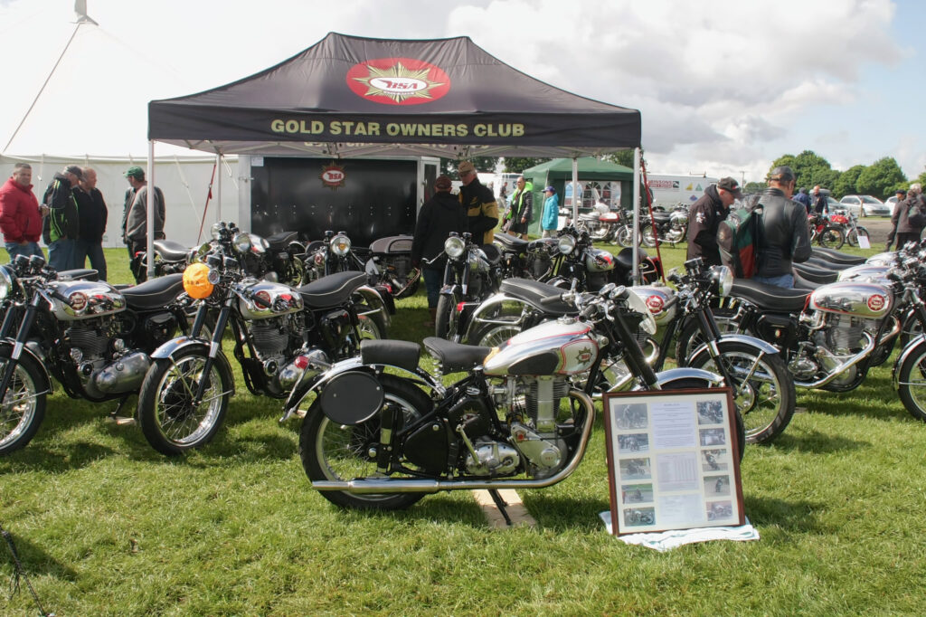 Gold Star owners Club marquee