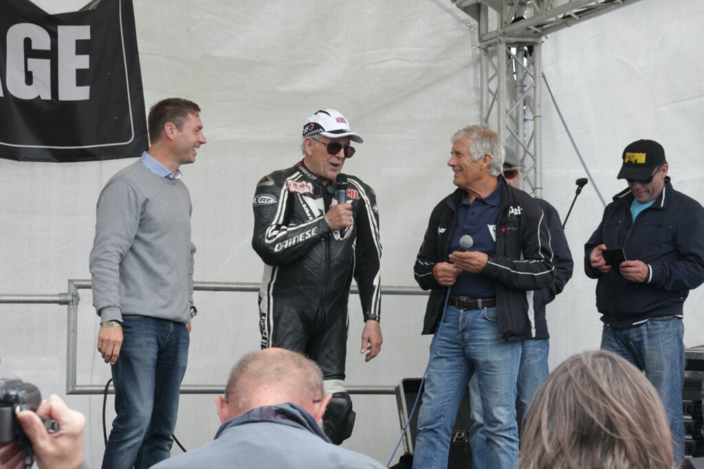 James Hayden interviewing Phil Read and Giacomo Agostini